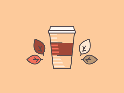 Hot Drinks! autumn coffee fall illustration illustrator latte pumpkin pumpkin spice vector vector art