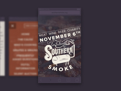 Southern Smoke Responsive Website barbecue bbq mobile responsive responsive website smoke south southern ui ui design user experience ux