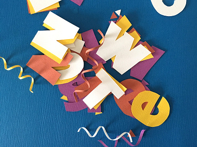 Papercraft Typography Behind The Scenes