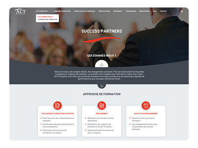 Act Formation design ui ux web website