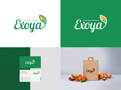 Logo Exoya branding design logo vector