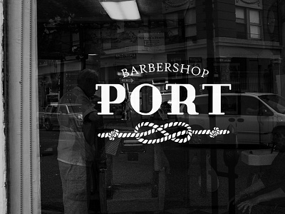 PORT. Barbershop брендинг вектор дизайн логотип сайт