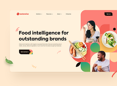 UI/UX for Tastewise by Qream app branding design illustration ui ui design ux ux research web website