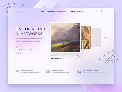 Website redesign for ArtAI by Qream