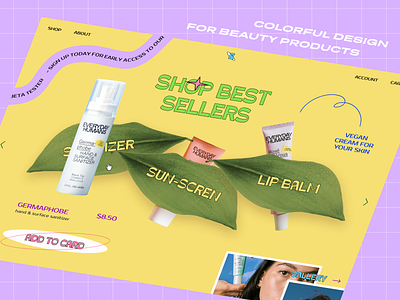 Website Visuals for Skincare Brand