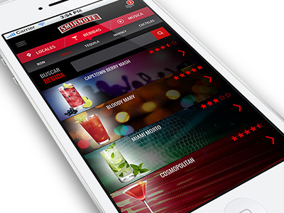 Mobile App proposal for Smirnoff android app ios iphone mobile smirnoff ui ux