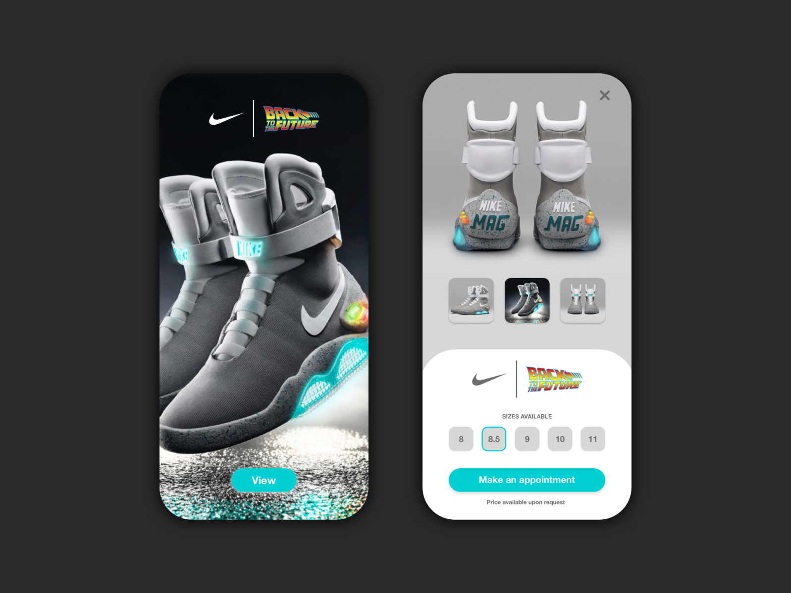 The Future - Nike Air Mag (UI Design) by Nayim on Dribbble