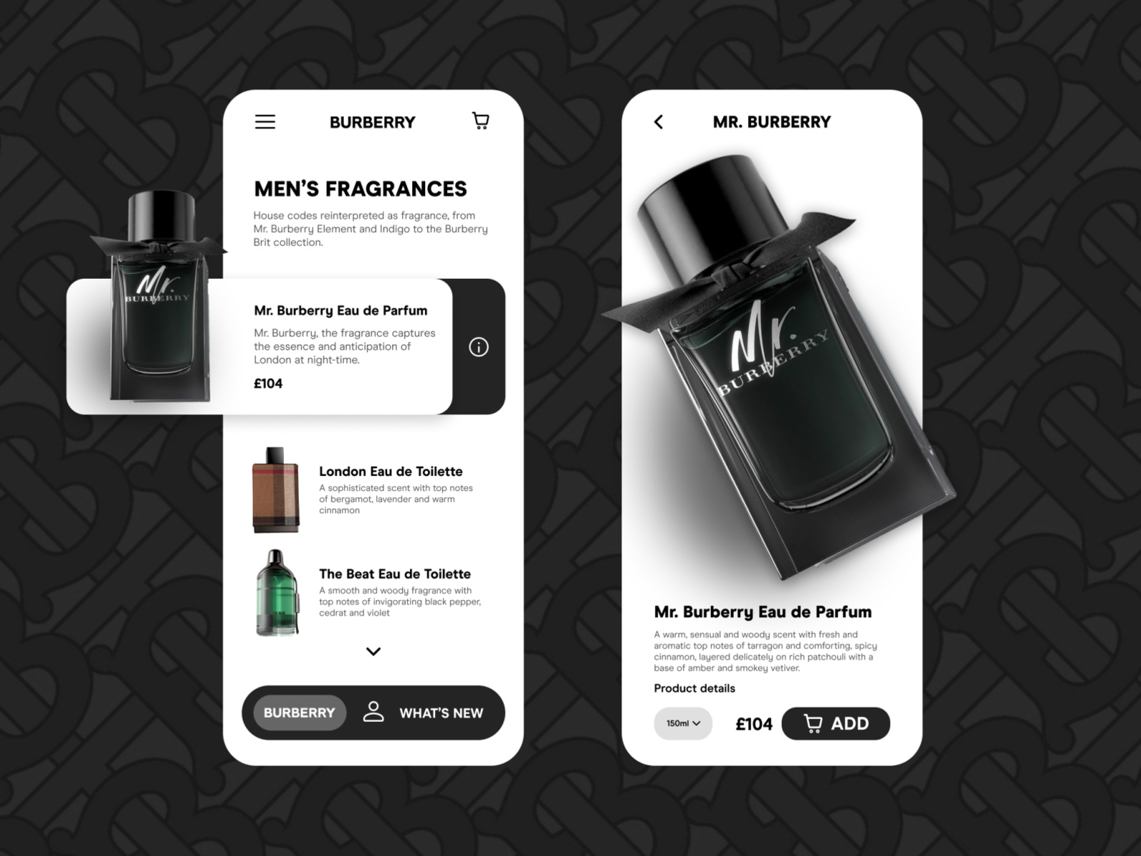 Burberry perfume outlet vector