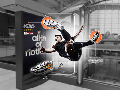 Adidas - All In Or Nothing - Augmented Reality (AR) Concept adidas adidas originals advertising augmented reality boots branding concept design design digital design experience design football interaction design predators scan soccer sports