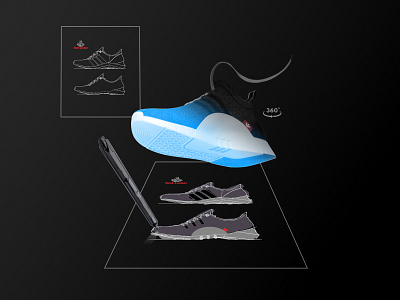 FootLocker Concept Design - Create Your Own Sneaker/Shoe 3d adidas boost branding concept create custom customise footlocker graphic design jordan logo nike shoe shop sketch sneaker sports tablet yeezy