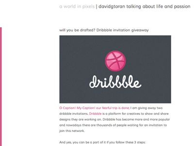 Dribbble Invitation blog dribbble invitation invite