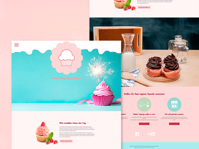 cupcake bakery website draft bakery cupcake website cupcakes design sweet cakes ui ux web design webdesign website