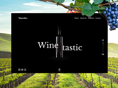 wine trade Website design nature sunny ui ux web design website wine wine bottle wine label wine nature wine trade