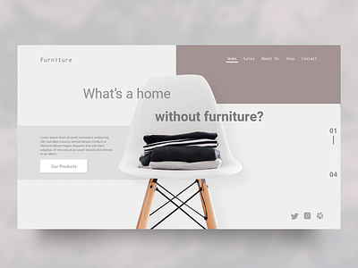 Furniture proto animation furniture design interactive website prototype prototype animation web design
