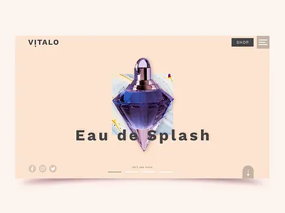 Parfum Prototype ani adobe xd animated landing page parfum prototype prototype animation ui ux web design