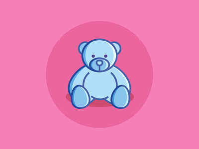 Teddy Bear app bear colorful design flat icon illustration reward stuffed teddy value chain