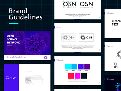 Open Science Network - Brand Guidelines blockchain brand guidelines brand manual branding logo design network platform science