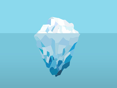 Iceberg ice iceberg low poly water