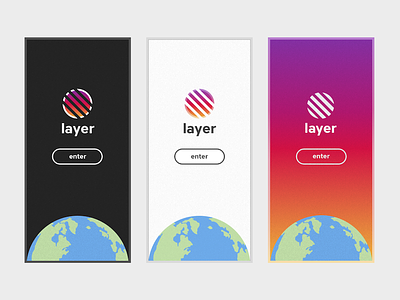 iOS Onboarding Concept app earth gradient ios logo onboarding outrun welcome
