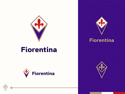 Rebranding Serie A - Fiorentina branding club crest fiorentina football logo logo design rebranding serie a soccer