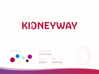 KidneyWay Branding branding kidney logo logo design medical medicine nephrology