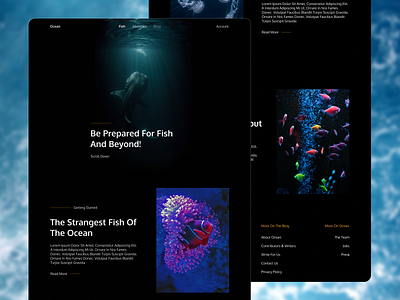 Ocean Website design figma web website