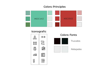 TrainerVoll - Style guide branding color fonts design iconography icons picking color principal colors ui ux