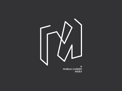 Mobile Career Index Logo abstract brvnd career collection dark index kostadin line logo mark typography