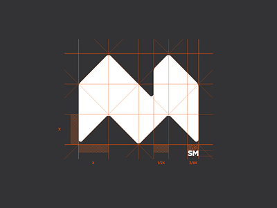 Mixbank Symbol Construction brvnd grid identity kostadin letter logo mark music sound symbol type