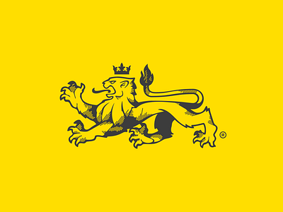 Imperial Heat brvnd crown fire heraldic identity king kostadin lion logo mark product