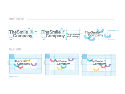 Smile Company Construction brvnd clinic color company dental guides identity kostadin logo mark smile