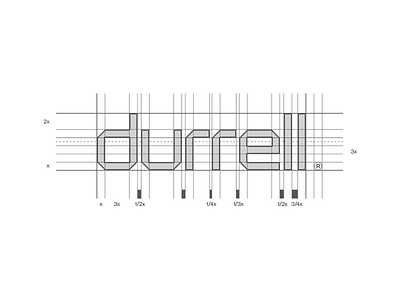 Durrell typography app brvnd creative cube design development kostadin logo logotype mark software typograhpy