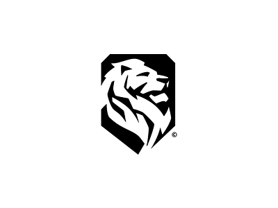 Lion crest animal behance brvnd collection graphic design lion logo mark project typography