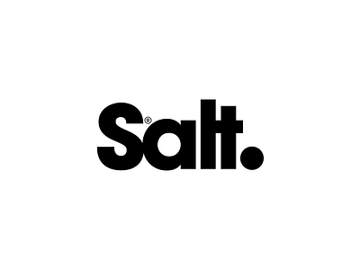 Salt logotype behance brvnd collection graphic design logo mark project salt software typography
