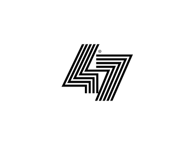 Forty-seven mark. beautiful behance brvnd design identity kostadin lines logo logotype mark modernist symbol