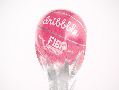 Hello Dribbble! 3d ball basketball cinema4d graphic design molten