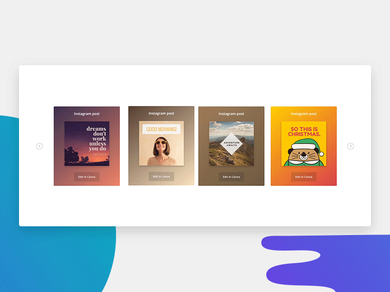 Canva Carousel animation app canva design motion ui ui motion