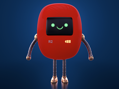 R2-Bot 3d 3d art adobe photoshop animation character character design cinema4d design illustration redshift