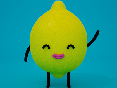 Cute Lemon adobe photoshop animation character character design cinema4d illustration