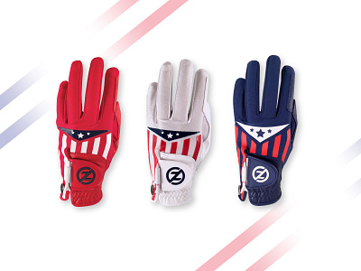 Americana Golf Glove - Design america americana chicago design glove golf product design red white and blue usa