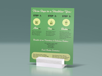 OP Nutrition - Flyer chicago design flyer design green health refreshing shake smoothie tea