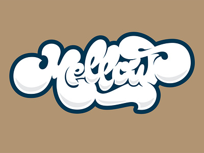 Mellow branding design handlettering illustration lettering logo script typography vector