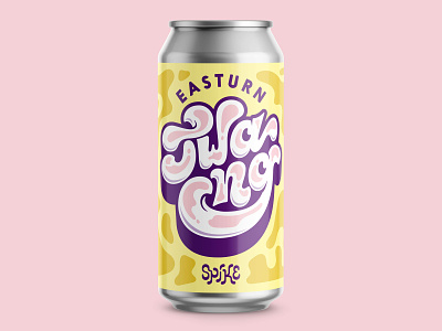 Easturn Twang beer branding design handlettering illustration lettering logo packaging script spike typogaphy typography vector