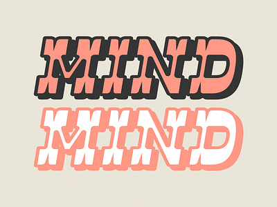 Mind design handlettering illustration lettering logo typography vector