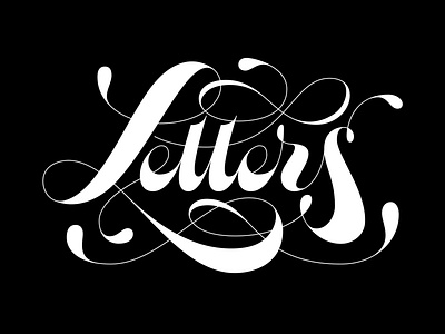 Letters design handlettering illustration lettering logo script spencerian typography vector