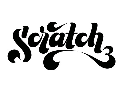 Scratch branding design handlettering illustration lettering logo script typography vector