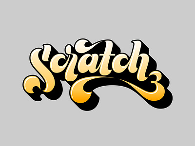 Scratch branding design handlettering illustration lettering logo script typography vector