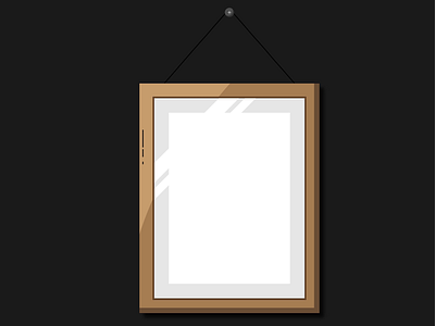 Simple picture frame flat design flat icon flat image frame