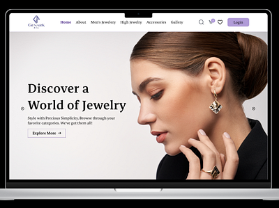 Jewelry Website Design jewelry product ui uiux userinterface ux ux research website