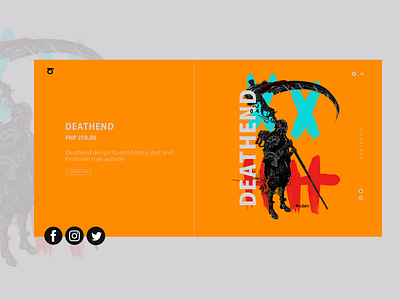 Deathend branding design flat illustration logo minimal ui ux vector web